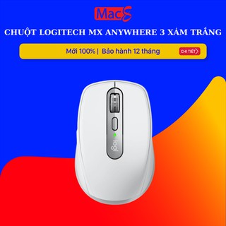 Chuột không dây Logitech MX Anywhere 3 Pale Grey (Trắng ngọc) Bluetooth chính hãng