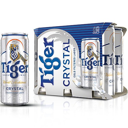 Thung bia tiger crystal 24l 330ml