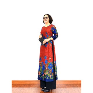 [Mã WAUP12 hoàn 15% xu đơn 150k] [HÀNG CÓ SẴN] SET ÁO DÀI CÁCH TÂN GẤM CAO CẤP TRUNG NIÊN 2 DÁNG DÀI VÀ NGẮN