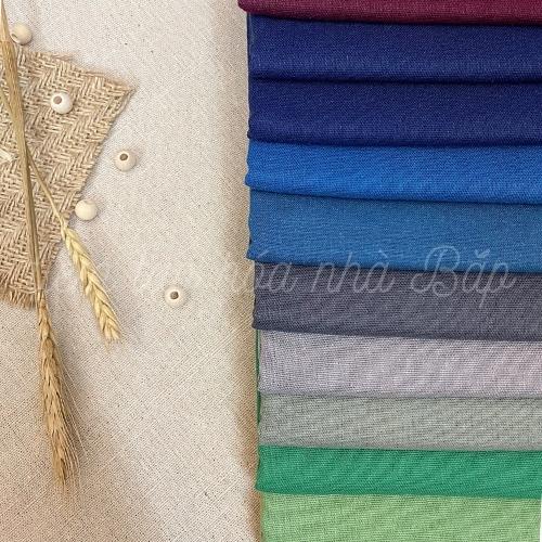 Vải Linen Bột Nhiều Màu Tông Tropical