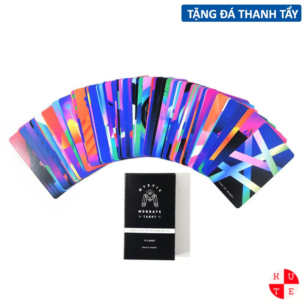 Bài Tarot Mystic Mondays 78 Lá Bài Tặng File Tiếng Anh Và Đá Thanh Tẩy C9