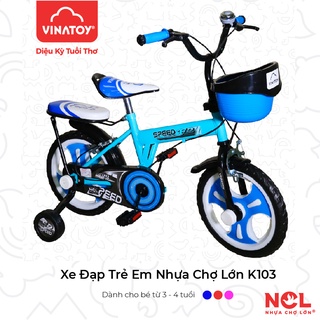 [CHÍNH HÃNG] Xe Đạp Trẻ Em 14 inch K103 - Cho Bé Từ 2 đến 4 Tuổi