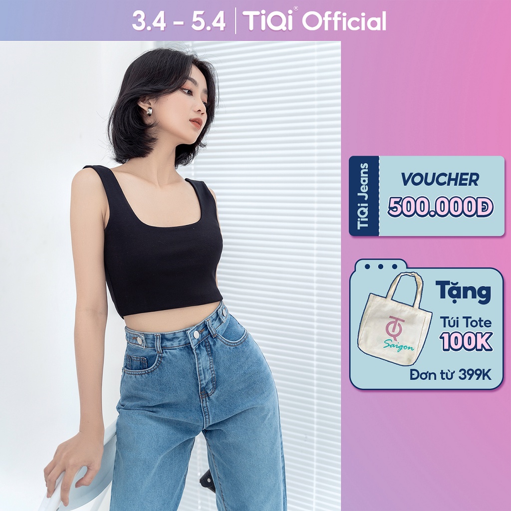 Quần jean ống suông nữ cao cấp TiQi Jeans B2-142