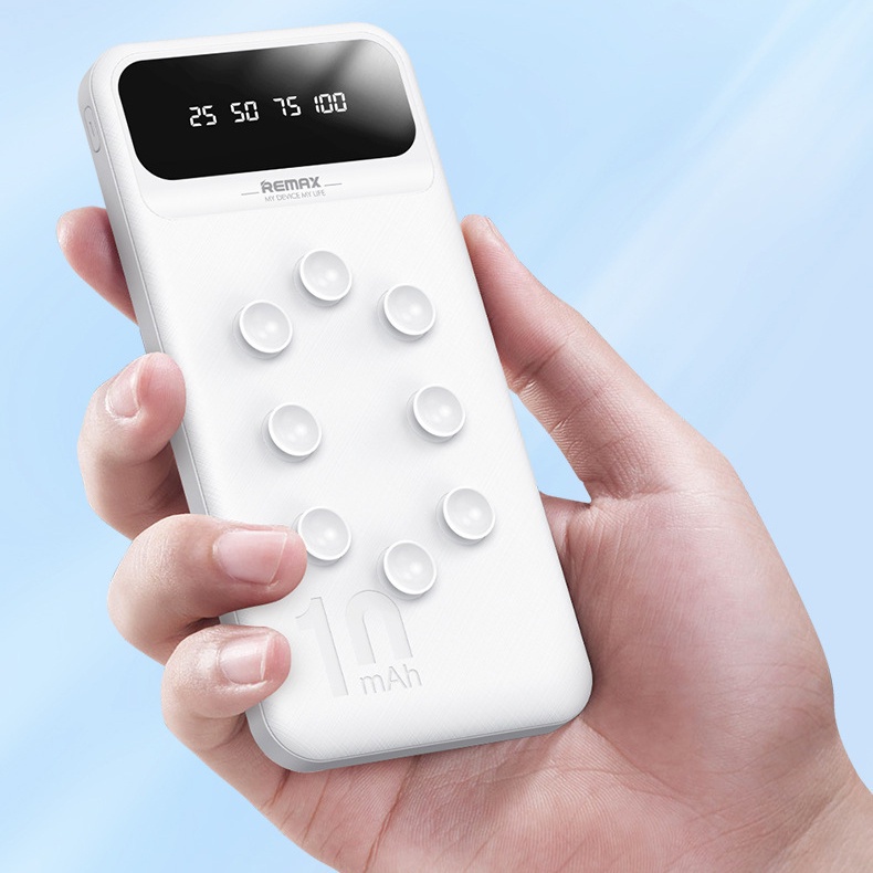 Pin Sạc Dự Phòng Remax RPP-27 10.000mAh Kèm Cáp Sạc 3 Đầu Sạc Nhiều Thiết Bị Cùng Lúc