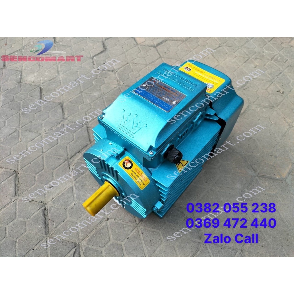 Động cơ motor điện 1 pha 220v 2,2kw 2900 vòng phút, 100% dây đồng, bảo hành 12 tháng