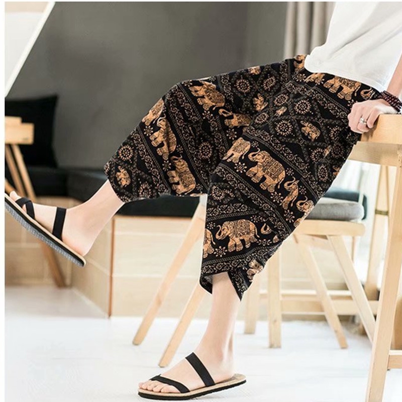 Quần Lửng In Họa Tiết Con Voi Thời Trang Dành Cho Nam | BigBuy360 - bigbuy360.vn