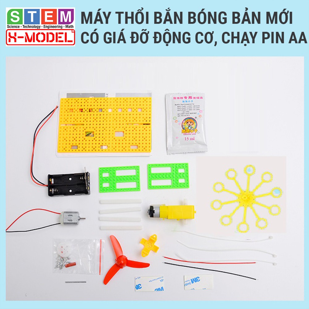 Đồ chơi STEM cho bé Máy tạo bong bóng X-MODEL ST84 và ST103, Đồ chơi sáng tạo cho bé DIY| Giáo dục STEM, STEAM