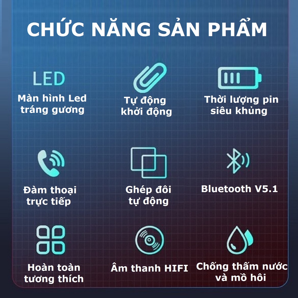 Tai Nghe Bluetooth Không Dây Nhét Tai Chống Ồn Có Mic Đàm Thoại Âm Thanh Hifi Chất Lượng – Gutek A30S