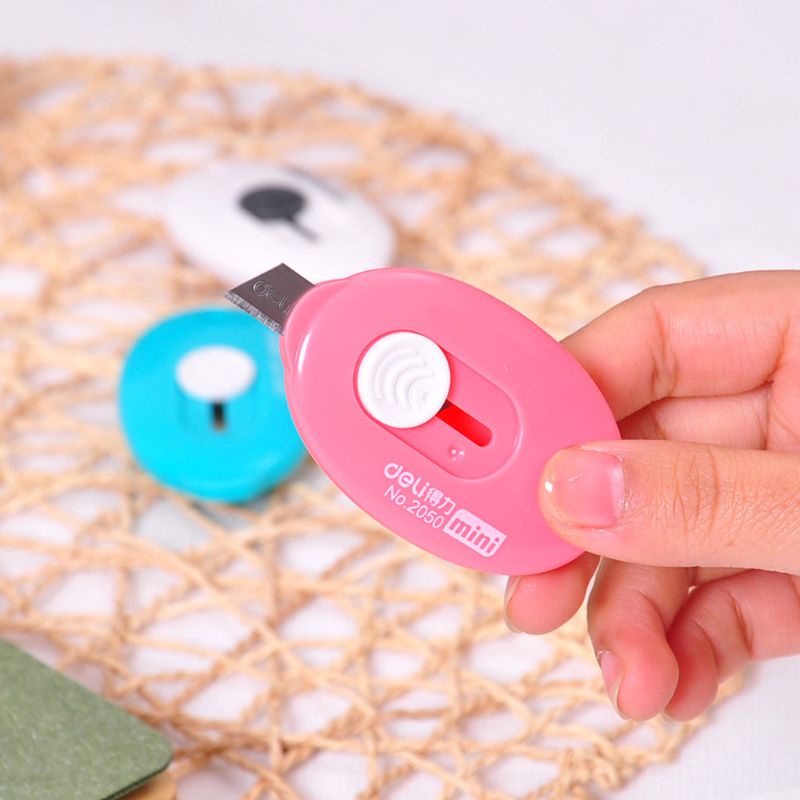 Dao rọc giấy mini nhiều màu sắc có thể thu vào tiện dụng