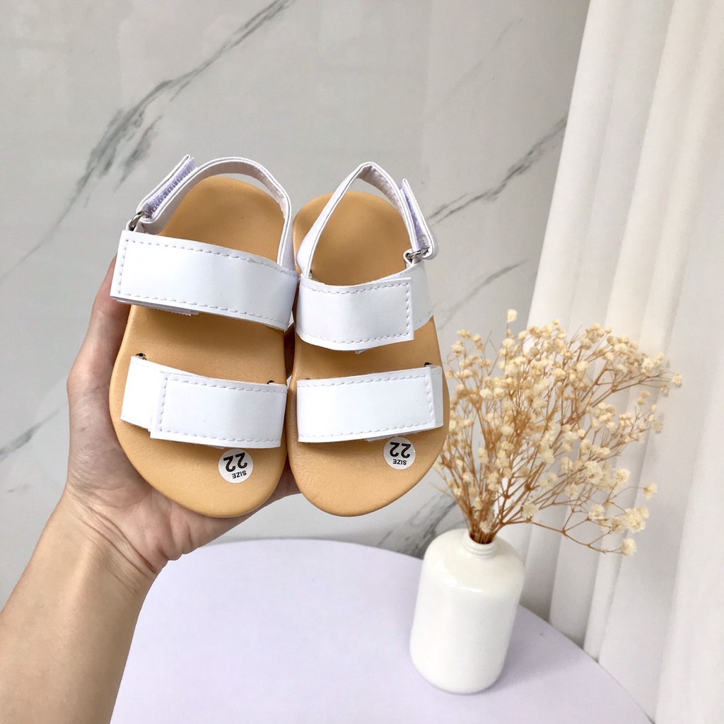 Sẵn Dép Sandal Dép Quai Hậu Quai Ngang Dính Hàn Quốc Cho Bé Trai Bé Gái K106