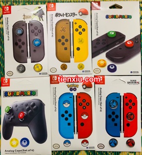 núm bọc nintendo switch set 4 cái nguyên hộp Bọc Họa Tiết Cho Analog Joy Con Nintendo Switch, Nintendo Switch Lite thumbnail