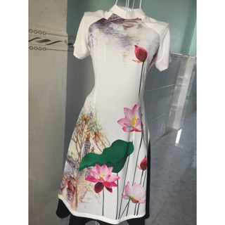 Áo dài cách tân tặng chân váy - tằm thái design