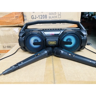 Loa bluetooth hát karaoke 2 micro song ca