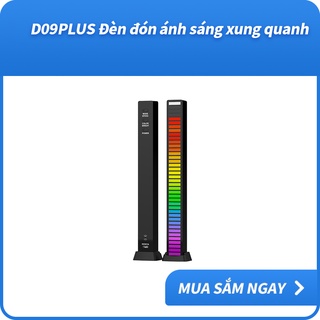 Đèn LED RGB bằng nhựa cổng usb điều khiển giọng nói điều chỉnh gắn xe hơi hỗ trợ kiểm soát APP D09PLUS