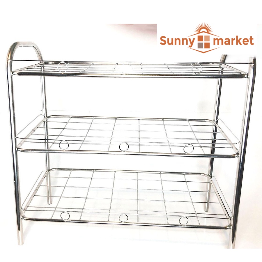 Kệ dép inox cao cấp 3 tầng