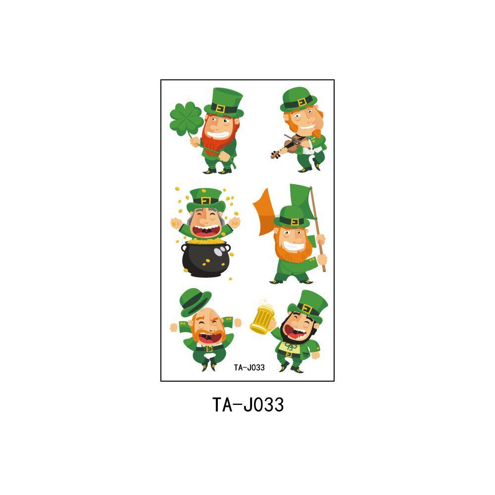 PINEVN Hình Xăm Dán Tạm Thời Hình Patricks Day Dùng Một Lần