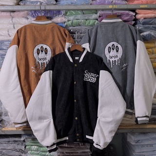 Áo Khoác Kaki Nhung Jackets Bomber Nữ Mẫu Mới Thêu Chữ Olivienen Lestwoo - AK1013
