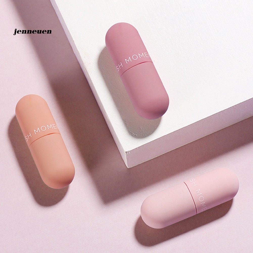 [Hàng mới về] Set 3 Son Lì Mini Không Làm Khô Môi Chống Dính Lâu Phai Thiết Kế Vỏ Son Hình Viên Nang Xinh Xắn | BigBuy360 - bigbuy360.vn