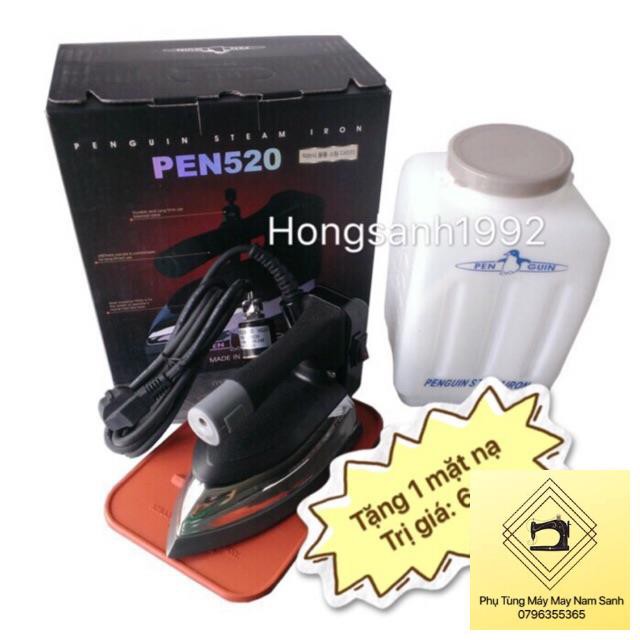 Bàn ủi, bàn là hơi nước công nghiệp PEN520 tặng kèm 1 mặt nạ chống bóng vải