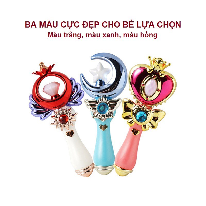 [RẺ VÔ ĐỊCH] Gậy phép thuật phát sáng, âm thanh ma thuật cho nàng công chúa nhỏ - KodomoShop