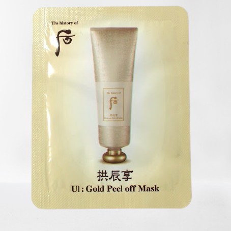 Gói Mặt nạ vàng 24k sáng da, cải thiện mụn dạng gel lột Whoo Gold Peel off Mask 3ml