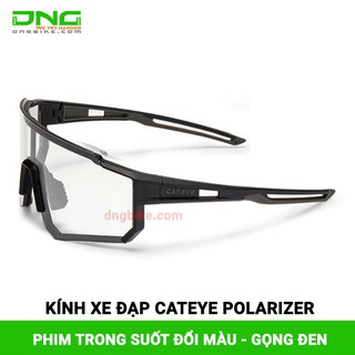 Kính xe đạp thể thao CATEYE POLARIZER phim trong suốt đổi màu 2020