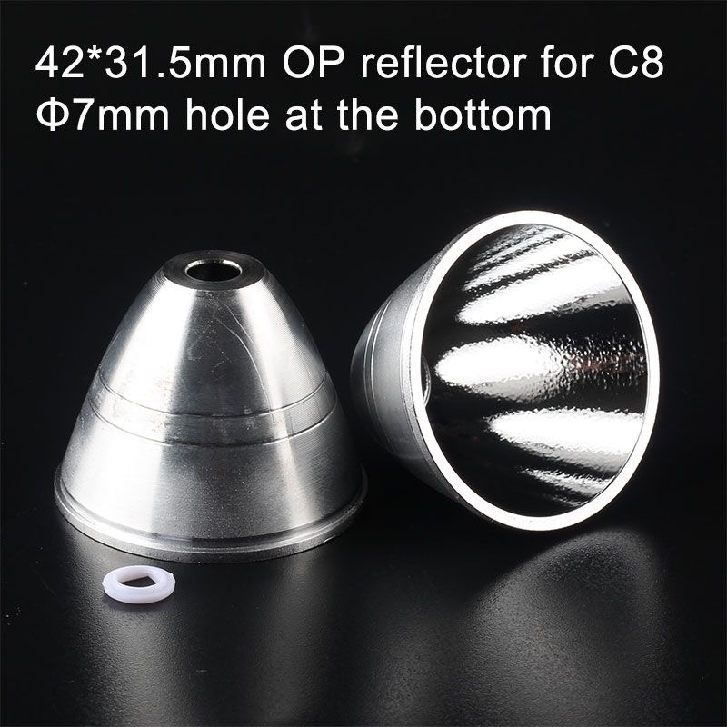 Đèn Pin Convoy C8 Phản Quang Mịn / Cam Phản Quang Dùng Cho Cắm Trại