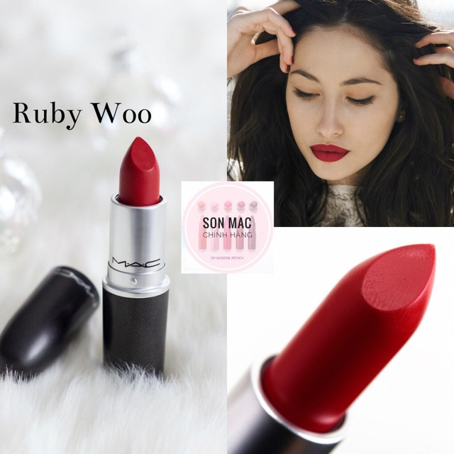 Son Mac chuẩn auth màu Ruby Woo