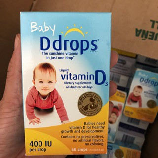 Baby Ddrops Vitamin D3 Của Anh 400IU- 60 giọt _ ngochuan _ngochuan