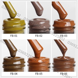Sơn gel AS Nâu tây FB Linen brown chọn lẻ 6 màu chai 15ml