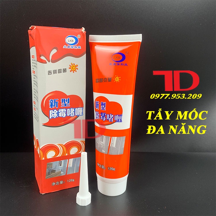 Gel tẩy mốc đa năng LKB 120ml, tẩy nấm mốc silicon, gioăng cao su máy giặt, mốc chân tường cực mạnh