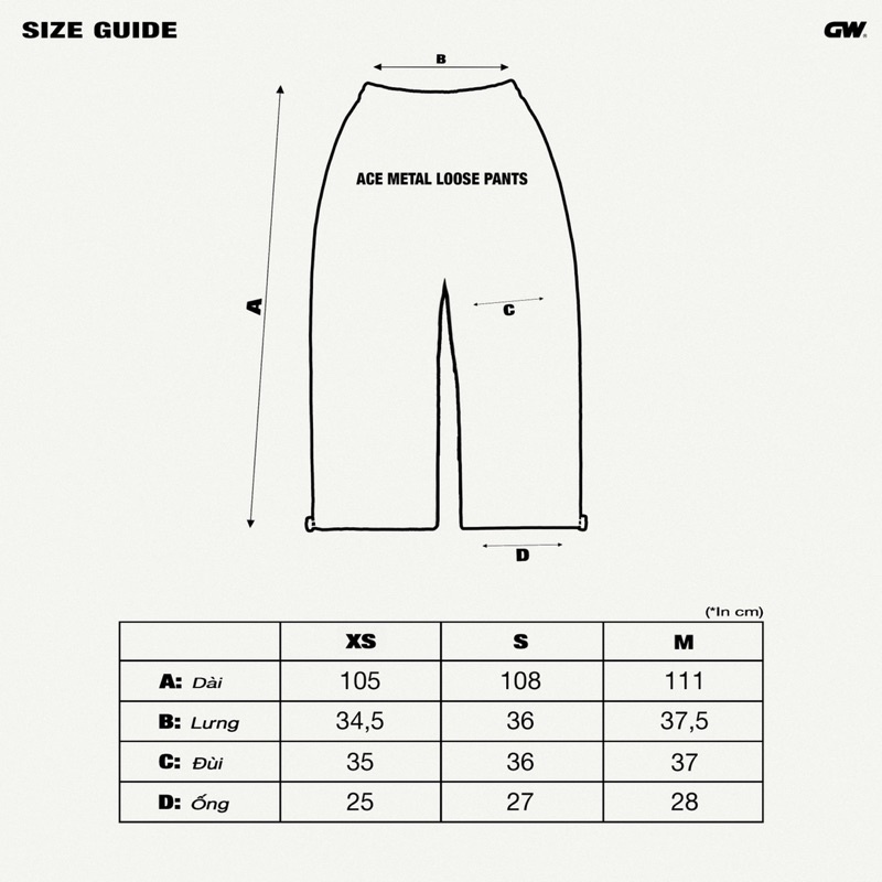 ACE METAL LOOSE PANTS/ Quần dài nỉ chân cua/ GAMBLE WORLDWIDE