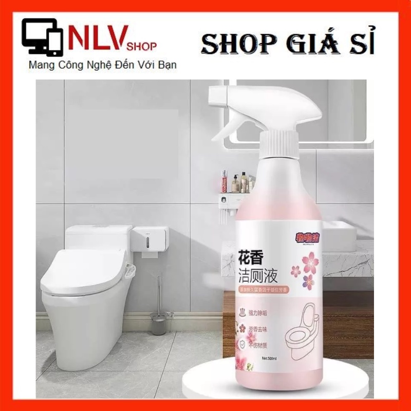 Chai xịt tạo bọt tẩy rửa, khử mùi nhà vệ sinh/ nhà bếp lưu hương hoa anh đào thơm dịu