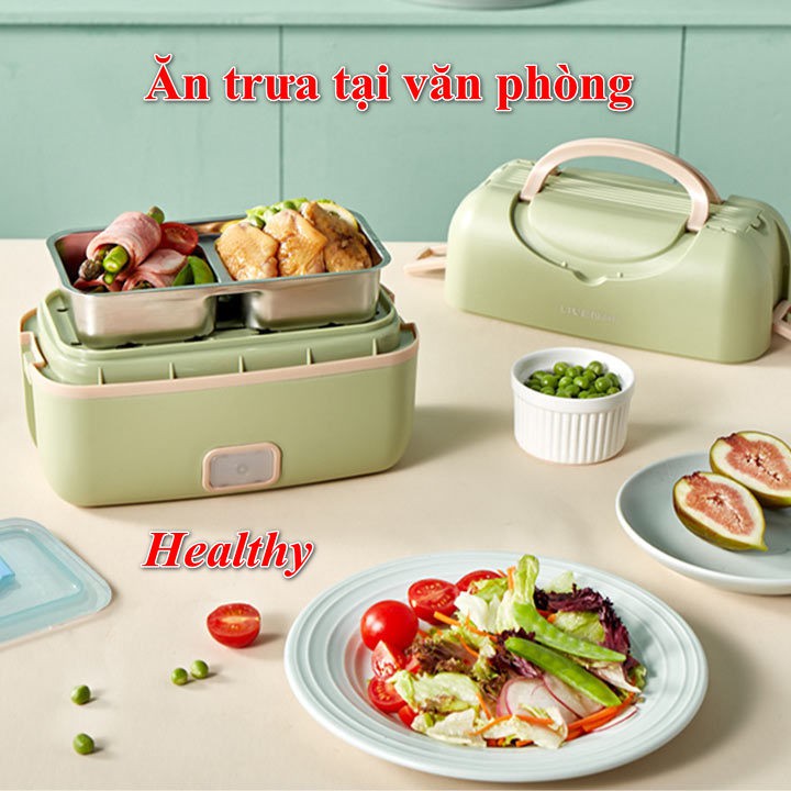 Hộp cơm cắm điện giữ nhiệt, hấp đồ ăn tiện lợi siêu đẹp Liven FH18 | WebRaoVat - webraovat.net.vn