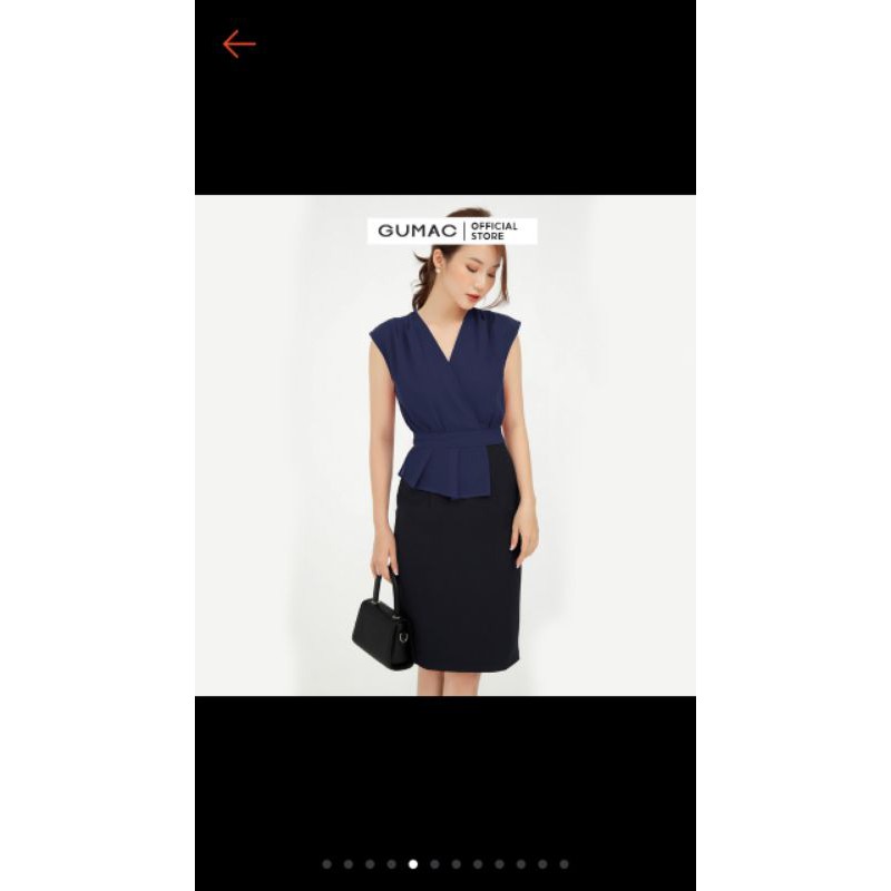 ĐẦM GUMAC , SIZE S, MÀU XANH, HÀNG CHÍNH HÃNG