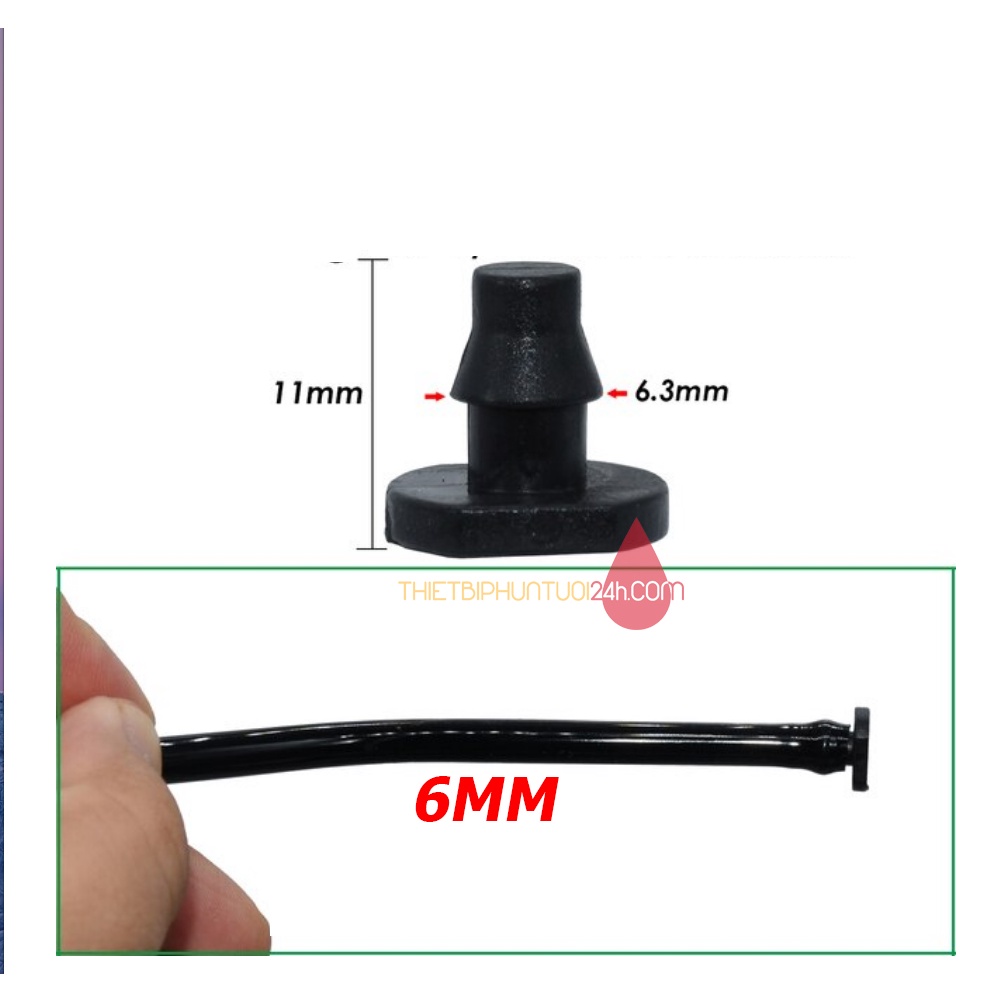 Nút bít bịt đầu ống LDPE 6mm 6li - MHL