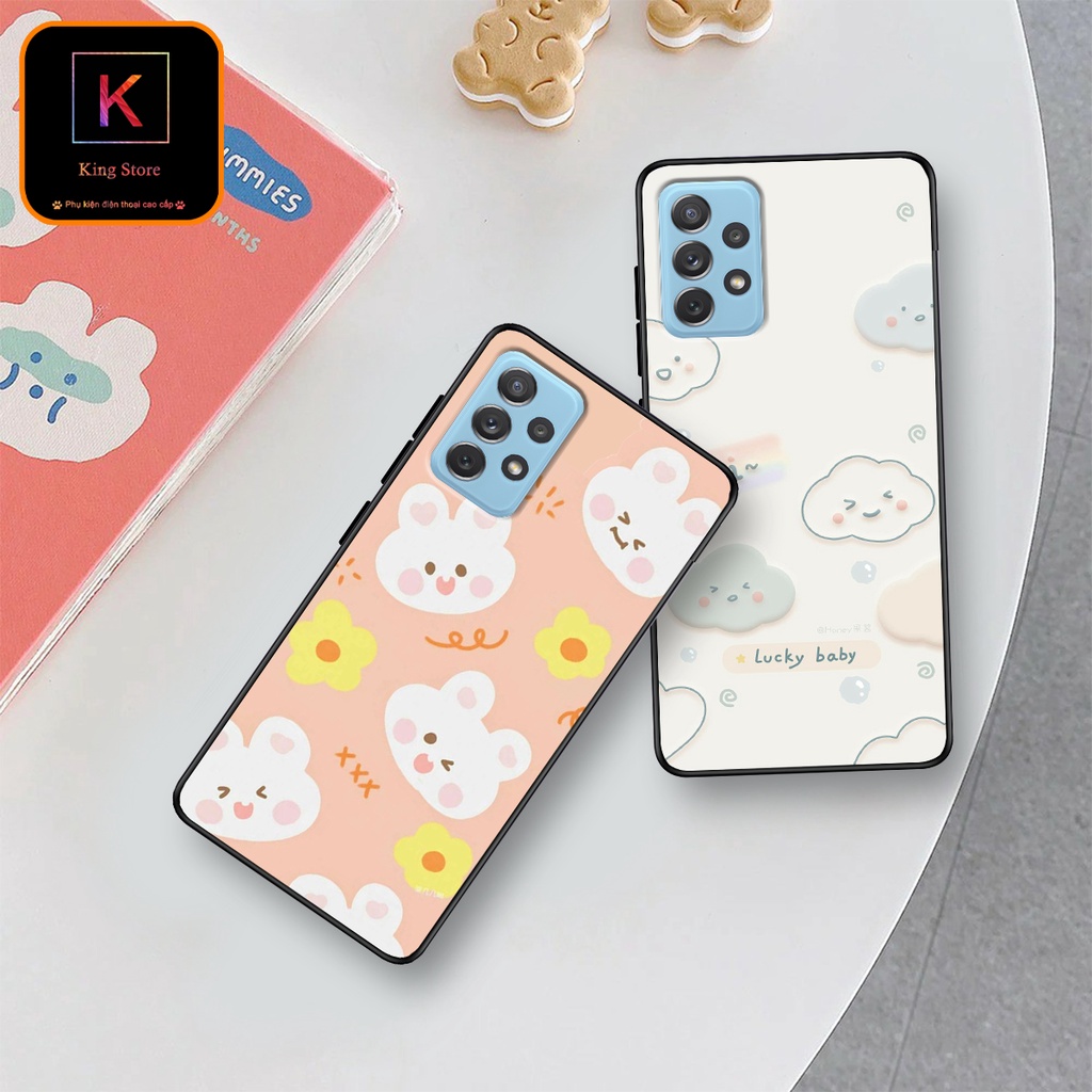 Ốp lưng Samsung A32 (4G/5G) - A52 - A52s - A72 - Ốp Samsung in hình Gấu&amp;Thỏ siêu xinh - Lưng nhám viền TPU