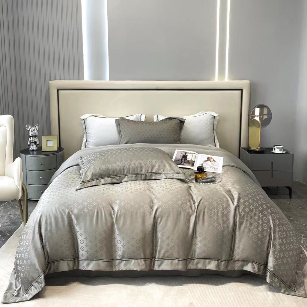 SET CHĂN GA GỐI PHI LỤA VÂN CHIM MẪU MỚI 2022- TOKYO.BEDDING
