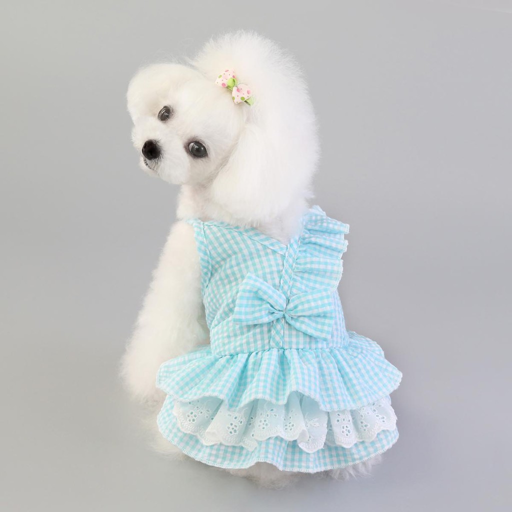 20 quần áo mùa hè cho chó mèo con chó nhỏ mùa hè váy mỏng Teddy Bichon chó con quần áo mùa xuân và m