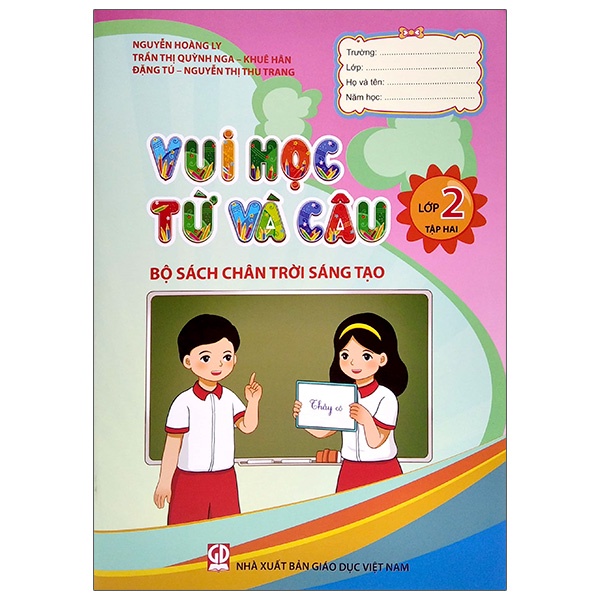 Sách Vui Học Từ Và Câu Lớp 2 - Tập 2 (Bộ Sách Chân Trời Sáng Tạo)