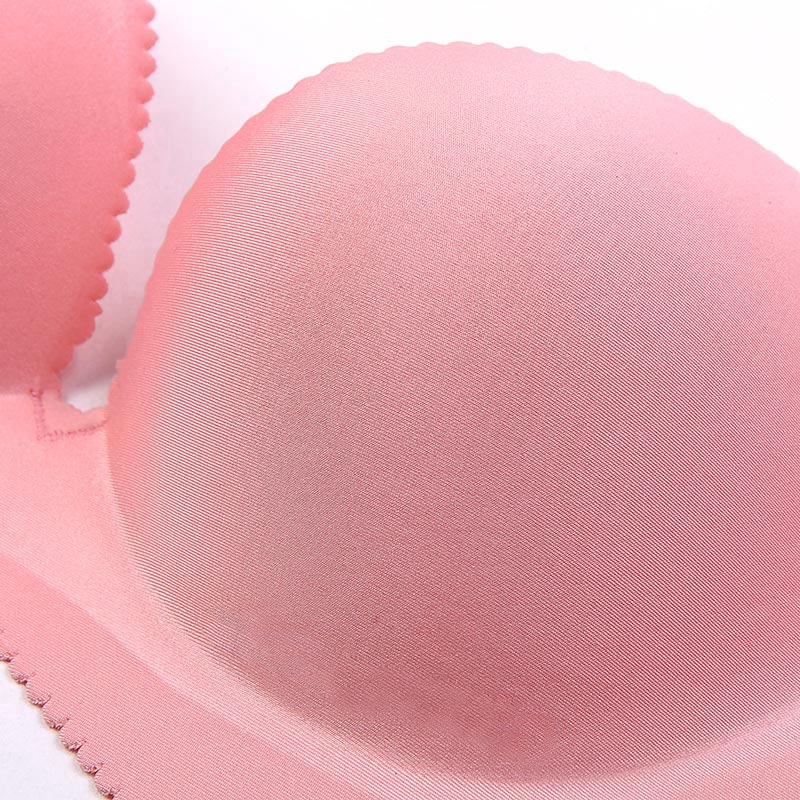 Áo lót nâng ngực không lộ viền may màu trơn không gọng có thể điều chỉnh với 4 móc cài thoải mái cho nữ | BigBuy360 - bigbuy360.vn