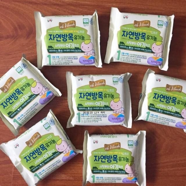 (HSD 06/05/2023) Phô Mai Organic Hử Cơ Tách Muối Hàn Quốc 6 Tháng Trở Lên(CÓ KÈM ĐÁ KHÔ)