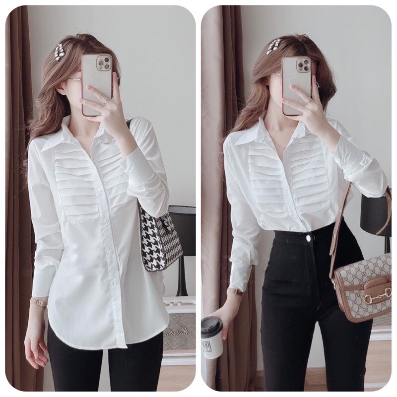 Áo sơ mi công sở mặc đi học, đi làm_016