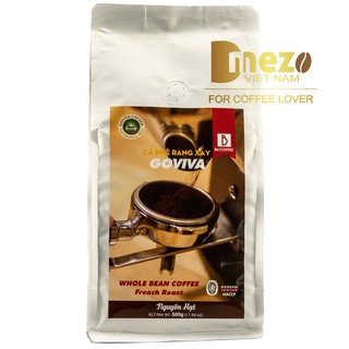CÀ PHÊ RANG XAY GOVIVA NGUYÊN HẠT KIỂU PHÁP FRENCH 500G/TÚI