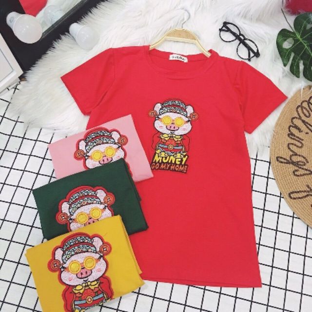 Áo thun thái heo thần tài