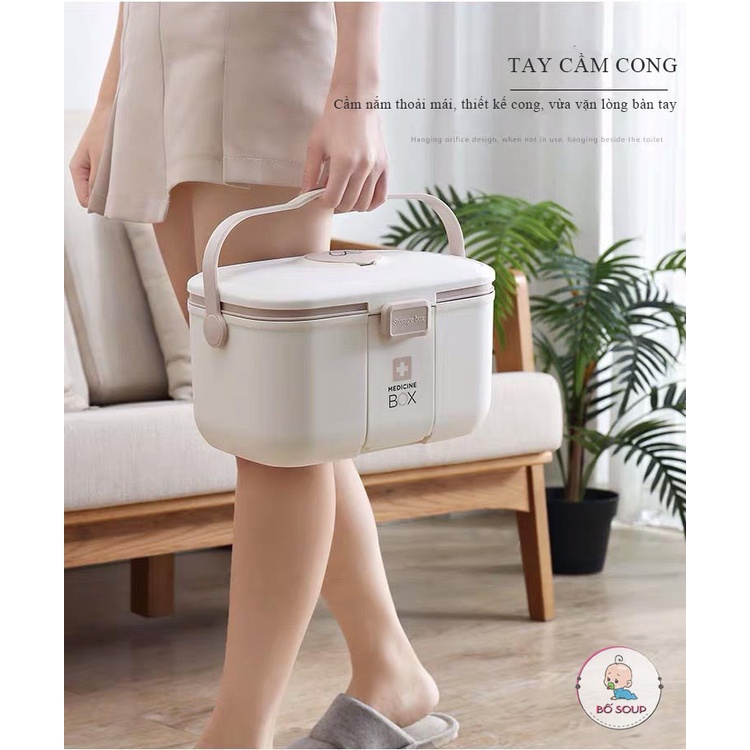 Hộp đựng thuốc gia đình nhiều tầng tiện lợi Honper