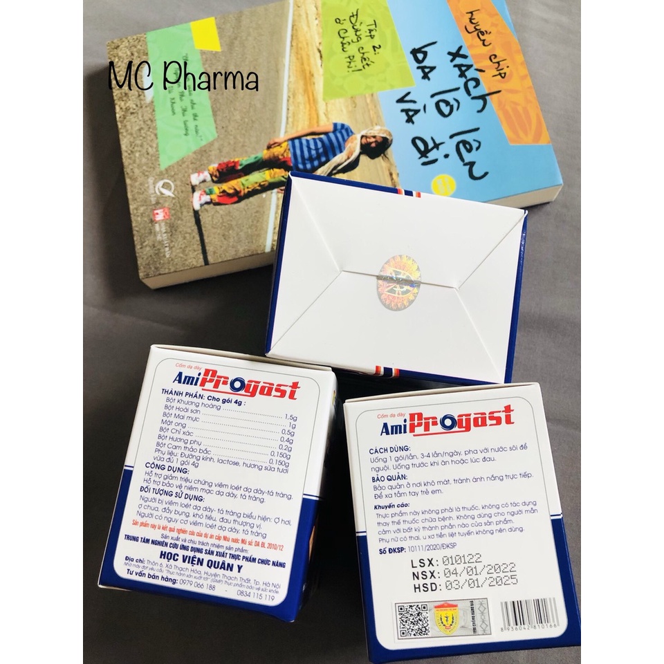 {Chính Hãng} Cốm dạ dày Ami Progast Học viện quân y {Hỗ trợ làm giảm các triệu chứng viêm đau dạ dày, tá tràng}