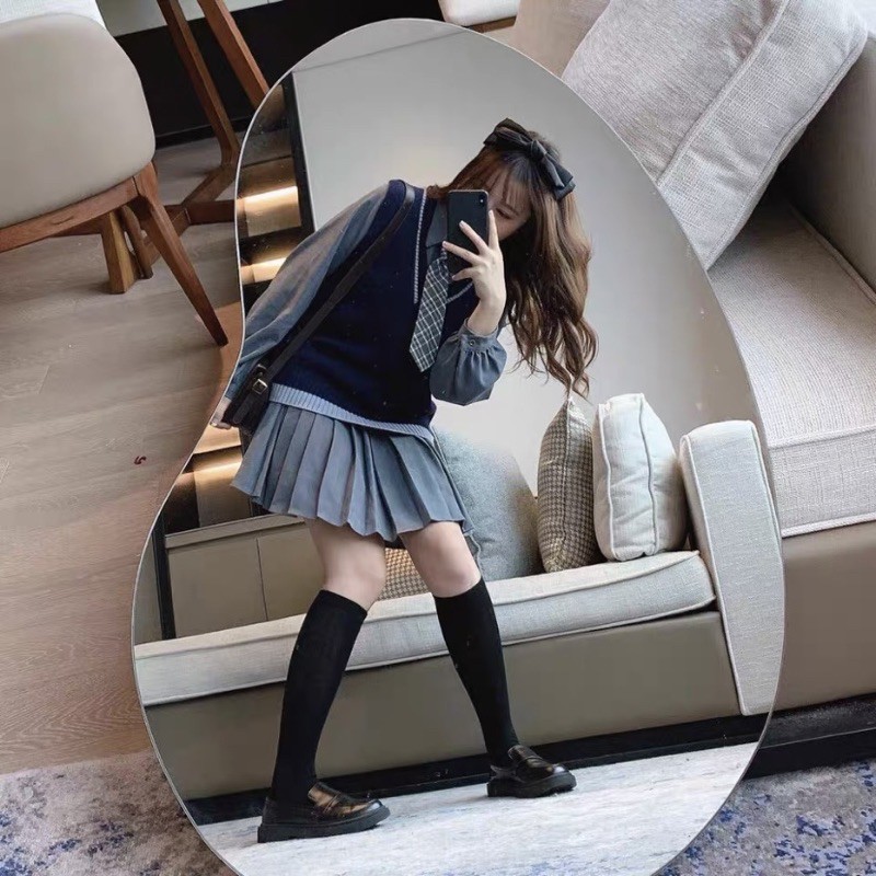 Set váy 3 món kèm gile caravat Ulzzang style Hàng Quảng Châu