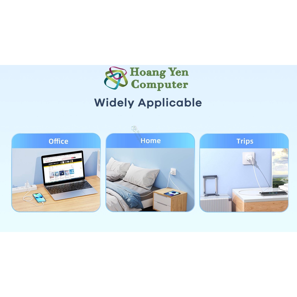 Cốc Sạc Nhanh Mini Remax RP-U2  - BH 6 tháng | Cốc Sạc PD 20W Type C - Hoàng Yến Computer