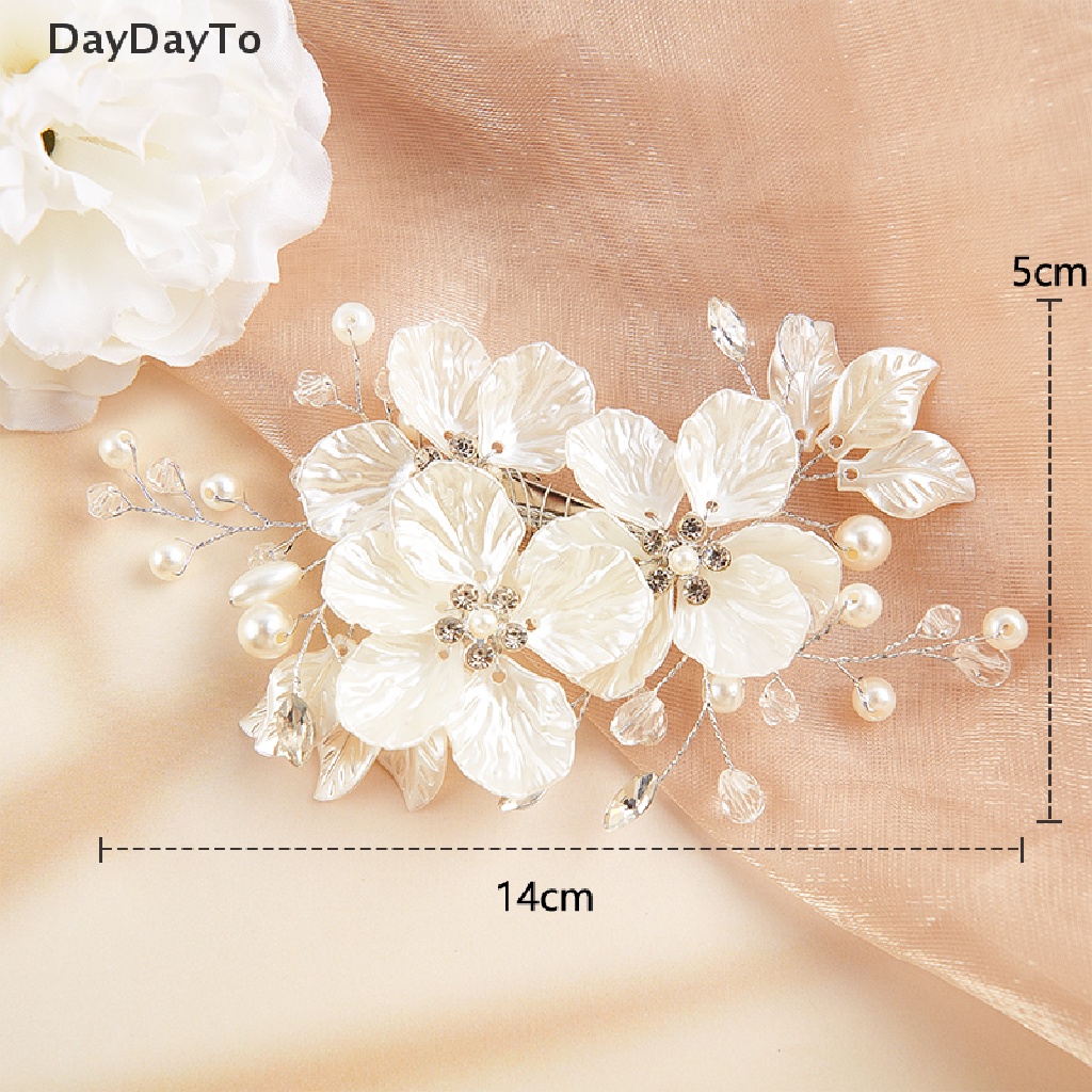 Kẹp Tóc Hình Hoa Đính Ngọc Trai Nhân Tạo Thời Trang